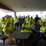 Members from Middle Harbour pose for a group photo at NSW Police Marine Area Command